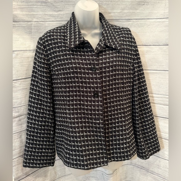 STYLE & CO Women's Black and White Jacket/size 12 - Picture 1 of 8